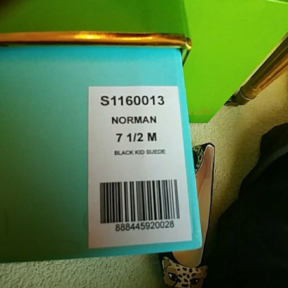 NIB Kate Spade Fur & Suede Leopard Kitty Flats - Picture 8 of 8